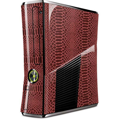 Marsala Snake Skin Xbox 360 Slim (2010) Skin